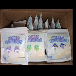 NEW Box of 20 Pkgs Vivitar Kids Childs Earbuds * Squid / Shark / Unicorn Fish